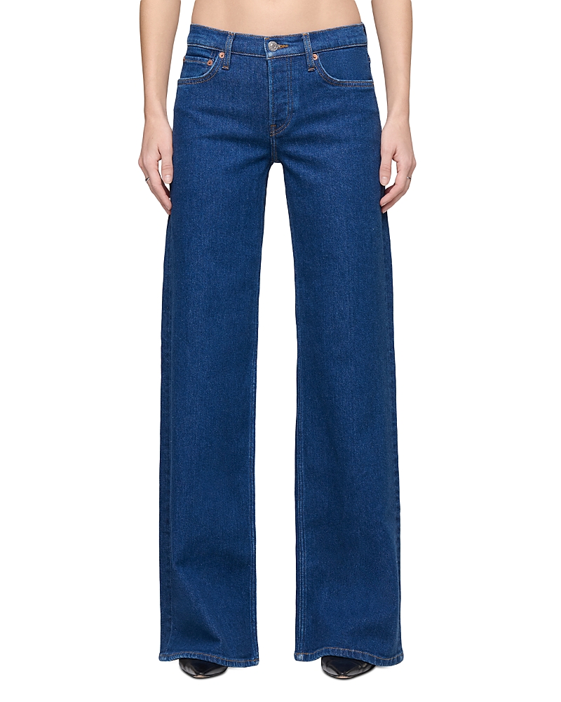 Re/done Wide Leg Jeans in Dark Star