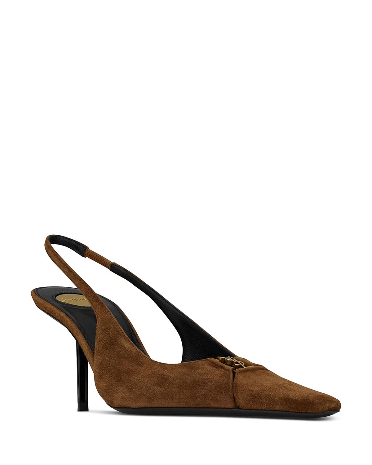 Saint Laurent Women's Babylone Breteuil Slingback Pumps