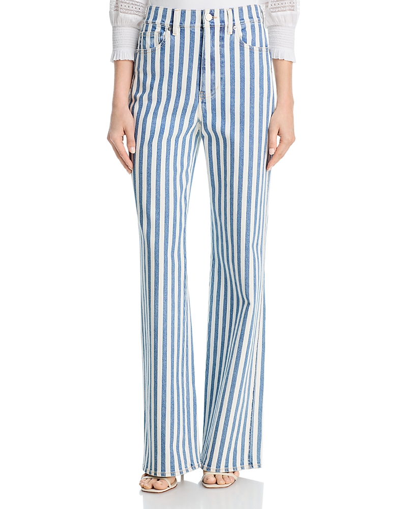 Veronica Beard Taylor High Rise Wide Leg Jeans in Saltwater