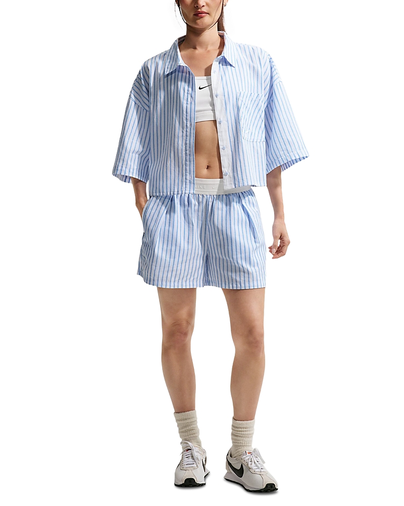 Nike Sportswear Chill Poplin Women's Oversized Striped Top
