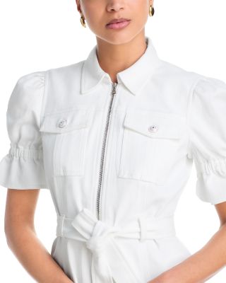 White Denim Holly Dress