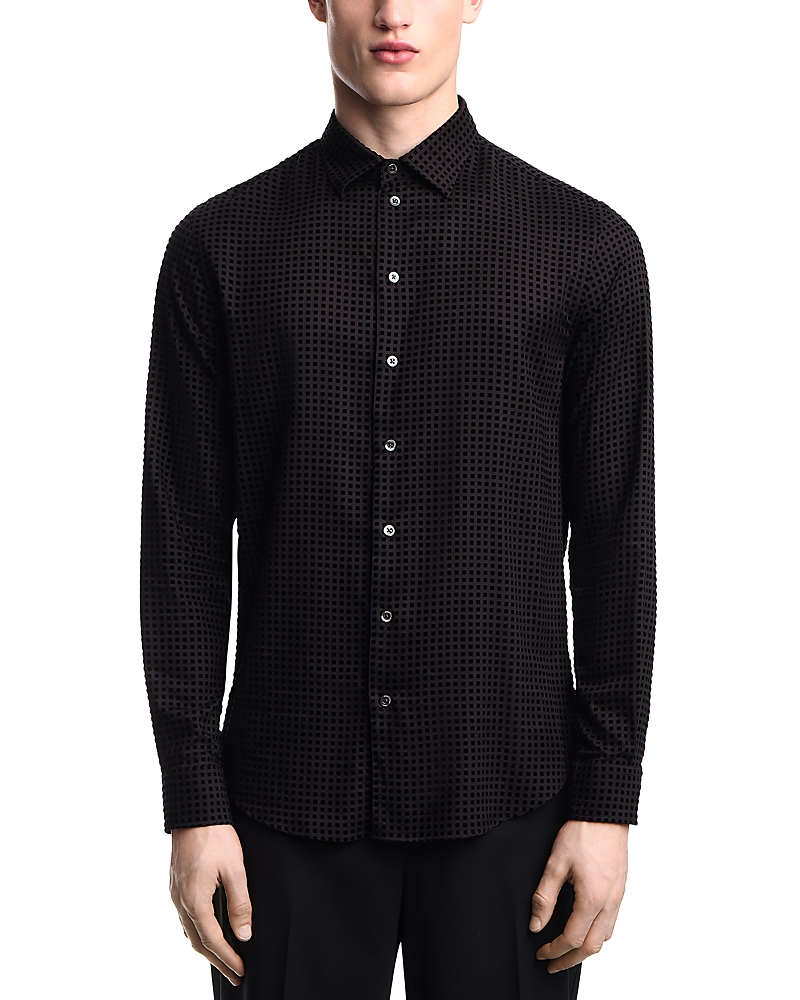 Emporio Armani Regular Fit Geometric Sport Shirt