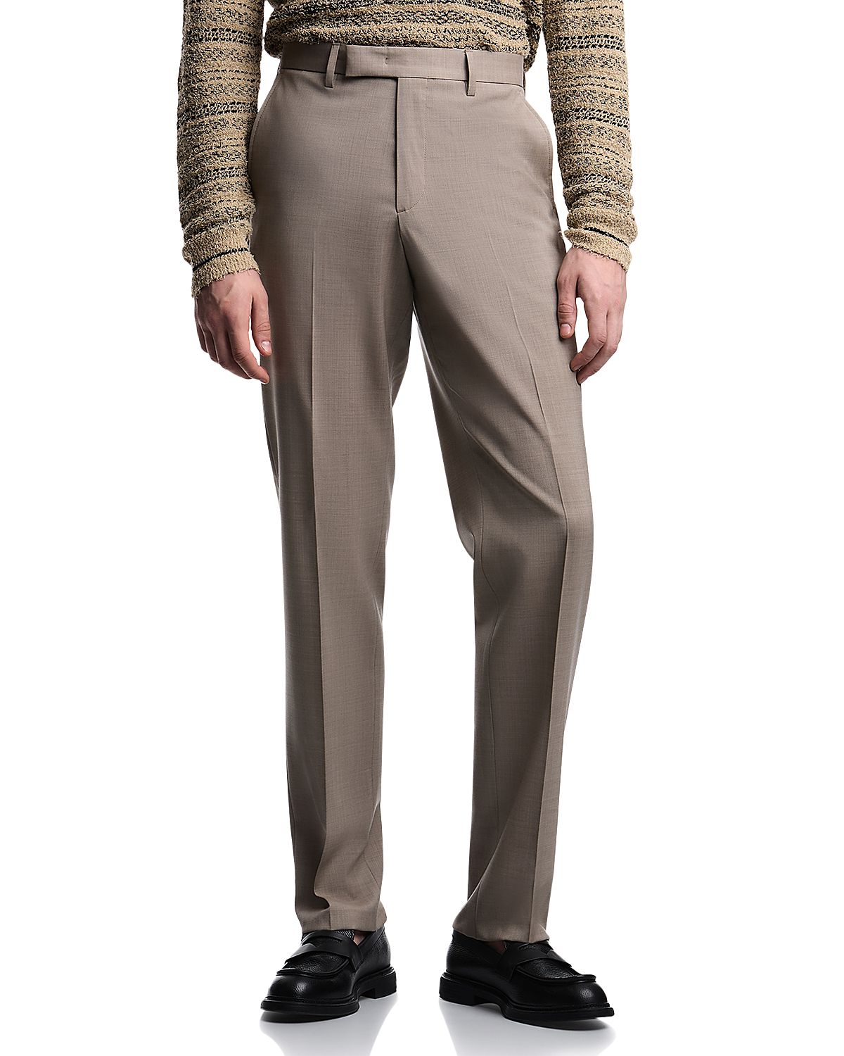 Emporio Armani Regular Fit Tropical Weave Trousers