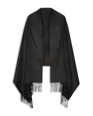 Oversize Cashmere Fringed Wrap
