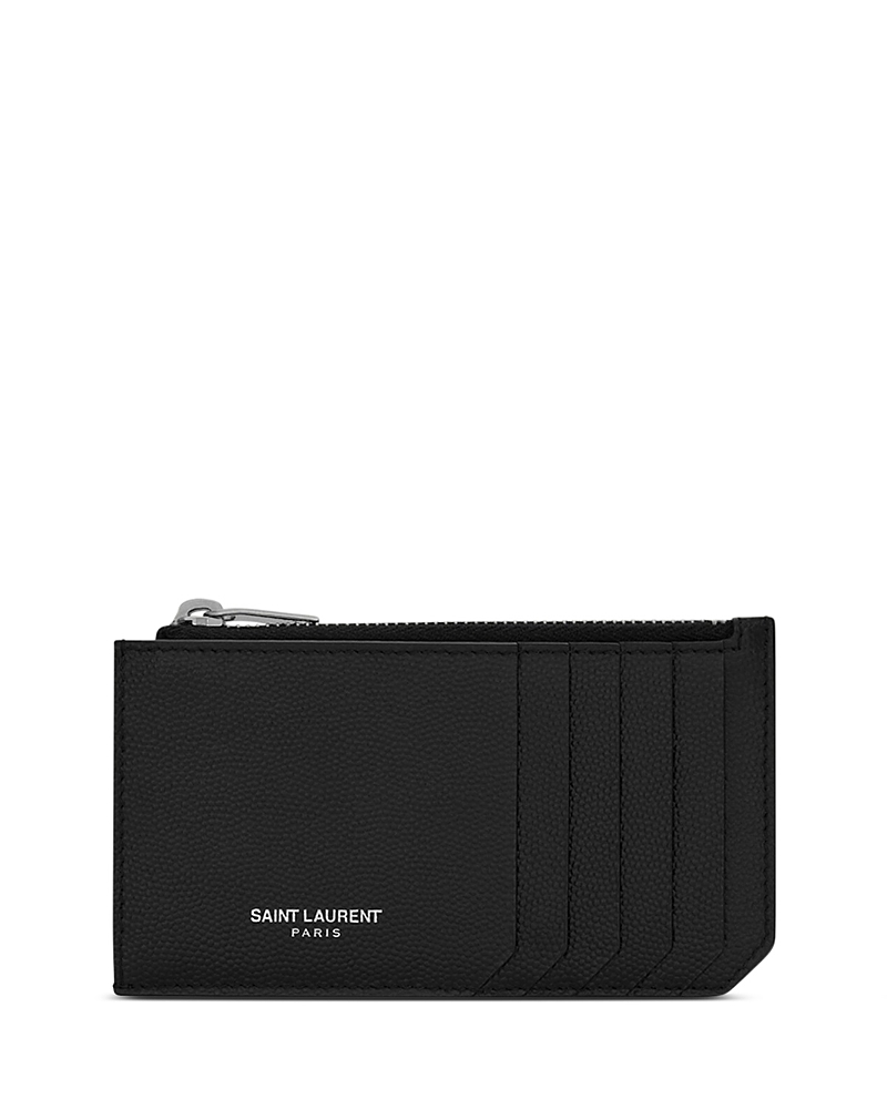 Saint Laurent Paris Fragments Zipped Card Case