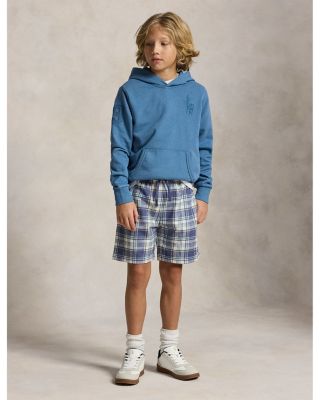 Boys' Plaid French Terry Shorts - Big Kid