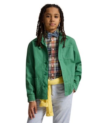 Boys' Cotton Chino Overshirt - Big Kid