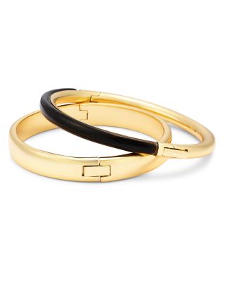 Classic Stone Hinged Duo Bracelet, Set of 2