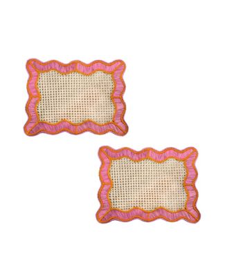  Wavy Rectangular Placemat - Set of 2