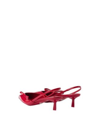  Women's Patent Leather Slingback Pumps