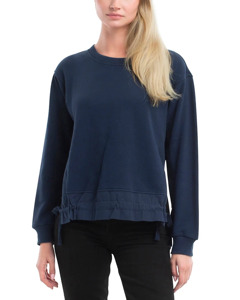 Wilt Clothing Side Panel Woven Mix Sweatshirt