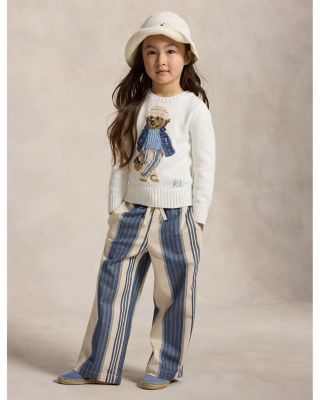 Girls' Polo Bear Cotton Sweater - Little Kid