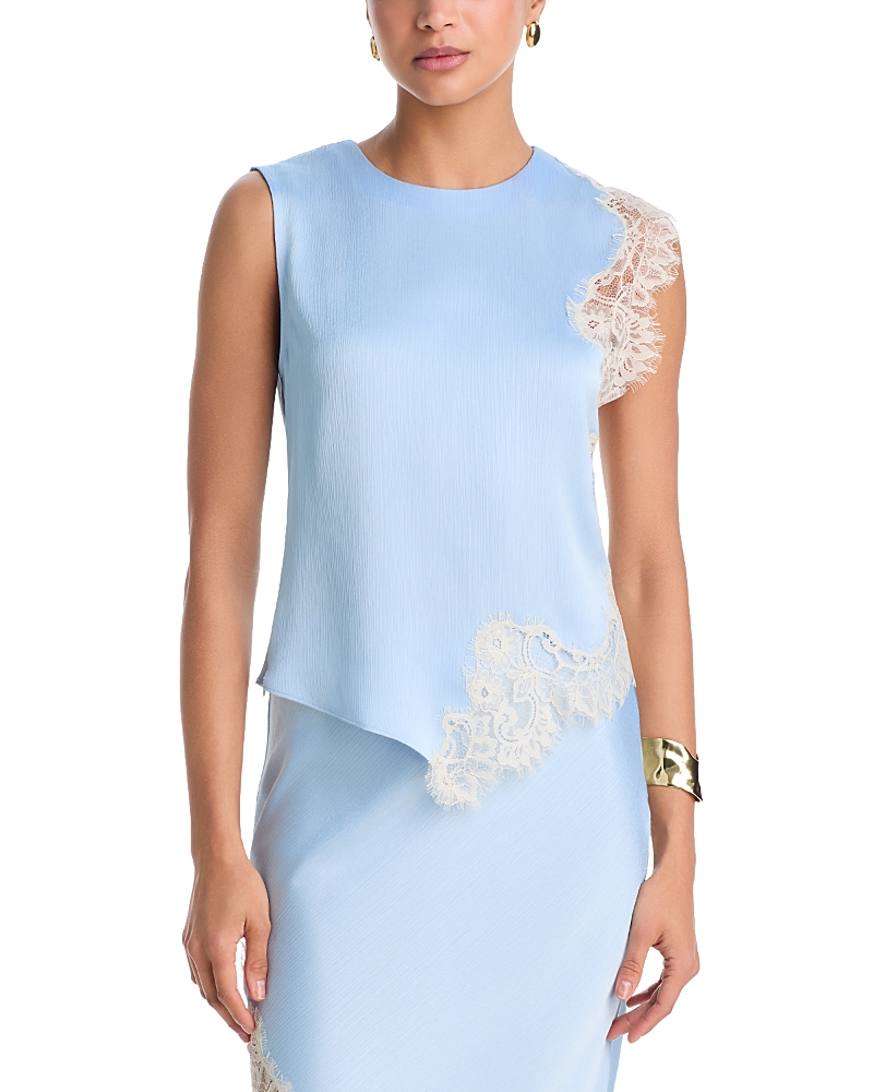 Aqua Lace Inset Slip Top - Exclusive