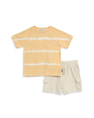 Boys' Sunny Tie Dyed Tee & Cargo Shorts Set - Little Kid