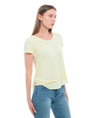 Short Sleeve Mock Layer Tee