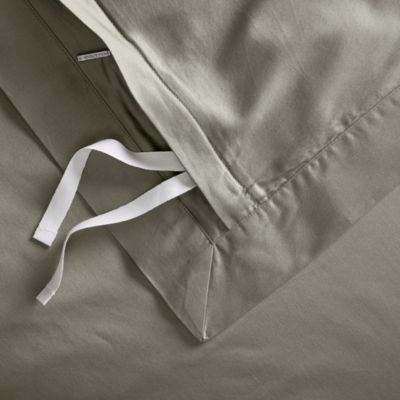 Percale Hemmed Duvet Set, Full/Queen