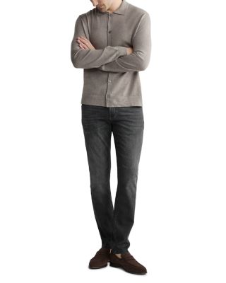 Nick Slim Fit Ultimate Knit Jeans in Washed Black Knit