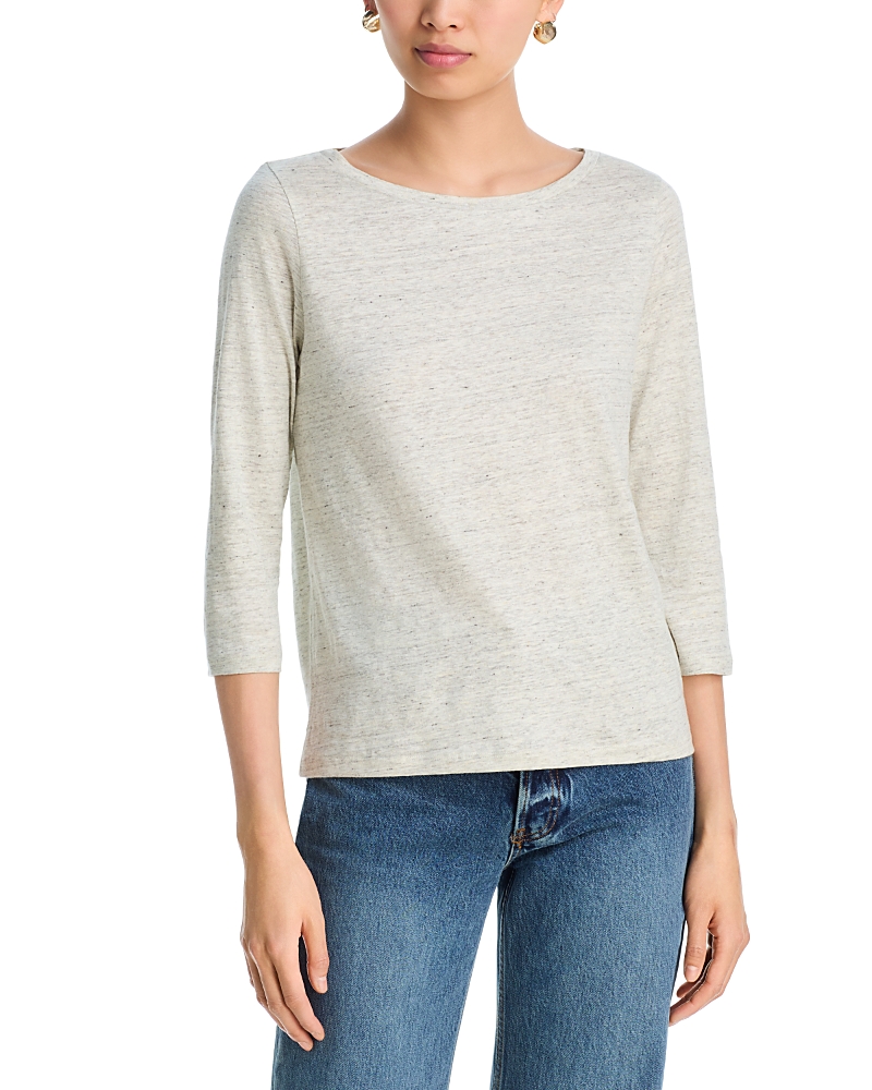 Majestic Filatures Boat Neck Three Quarter Length Sleeve Top · 4