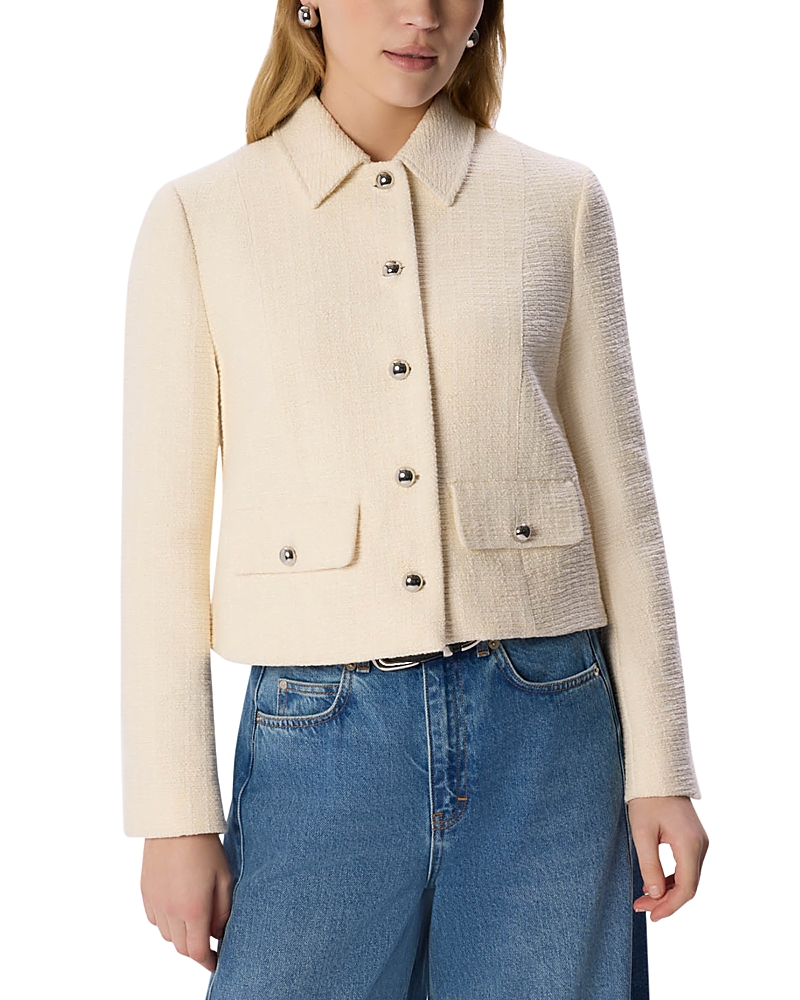 Whistles Cropped Boucle Jacket