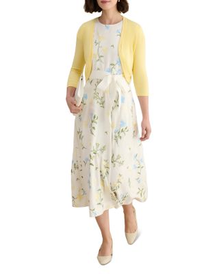 long sleeve denim dress women Women's Cream Color Rayon Fabric Beautiful Floral Digital Printed Ceremonial Gown Cream / 2XL main image 0