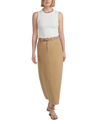 x HD Denim Maxi Skirt