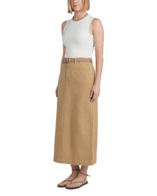 x HD Denim Maxi Skirt