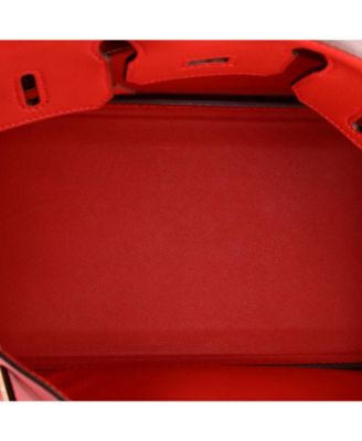 Birkin 25 Handbag Red Swift with Gold Hardware