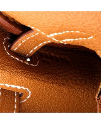 Kelly 25 Handbag Brown Togo with Gold Hardware