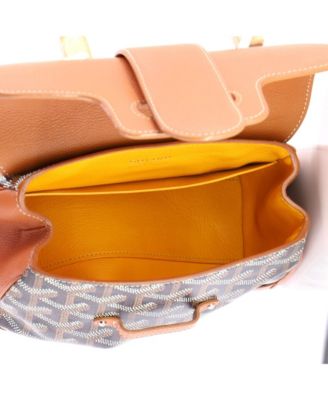  Mini Saigon Top Handle Bag Coated Canvas with Leather