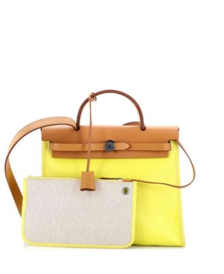 31 Herbag Zip Berline Vache Canvas and Leather