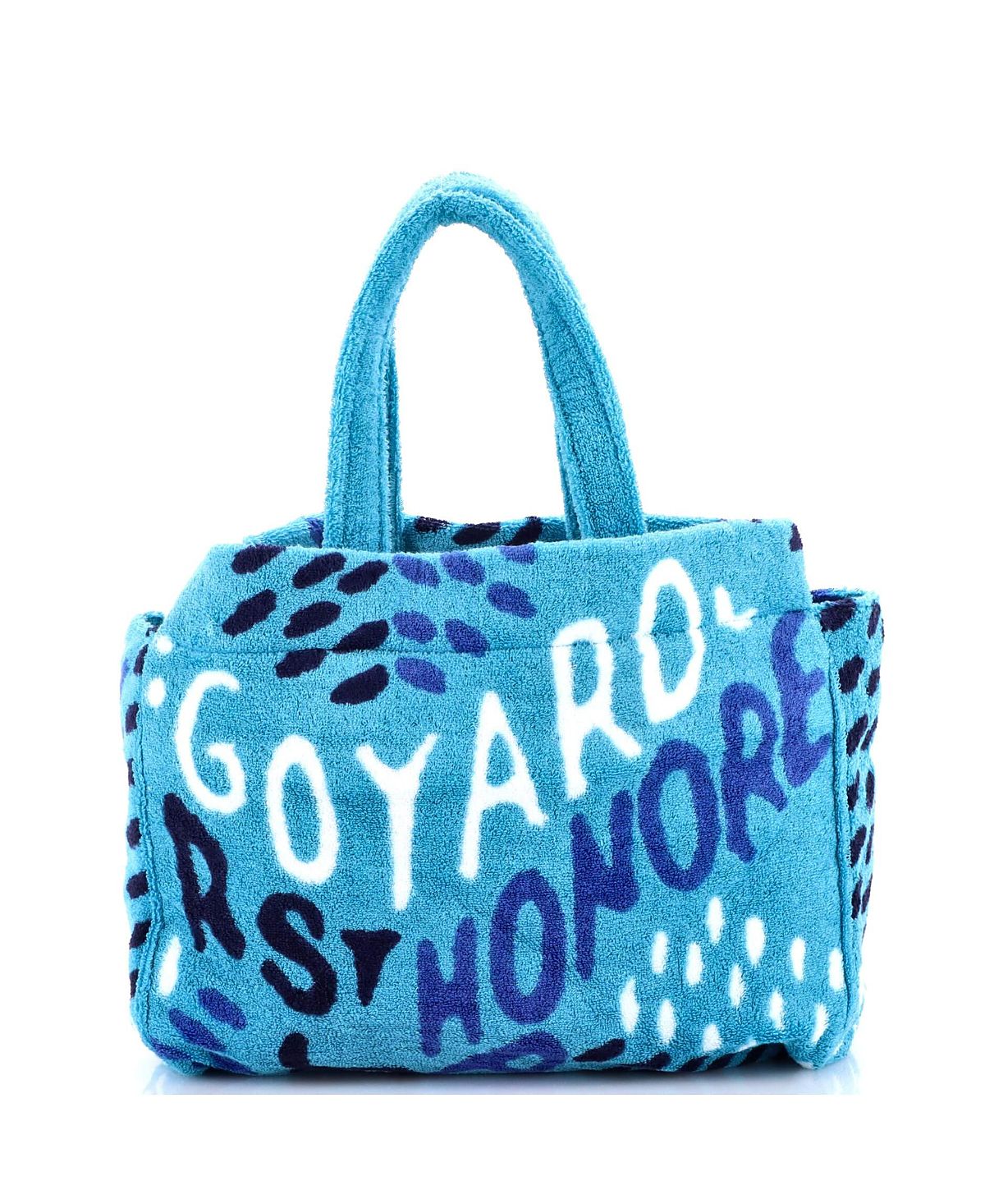 Pre-Owned Goyard Pm Eponge Bag Printed Terry Cloth