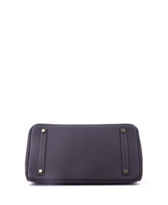 Birkin 35 Handbag Grey Epsom with Gold Hardware