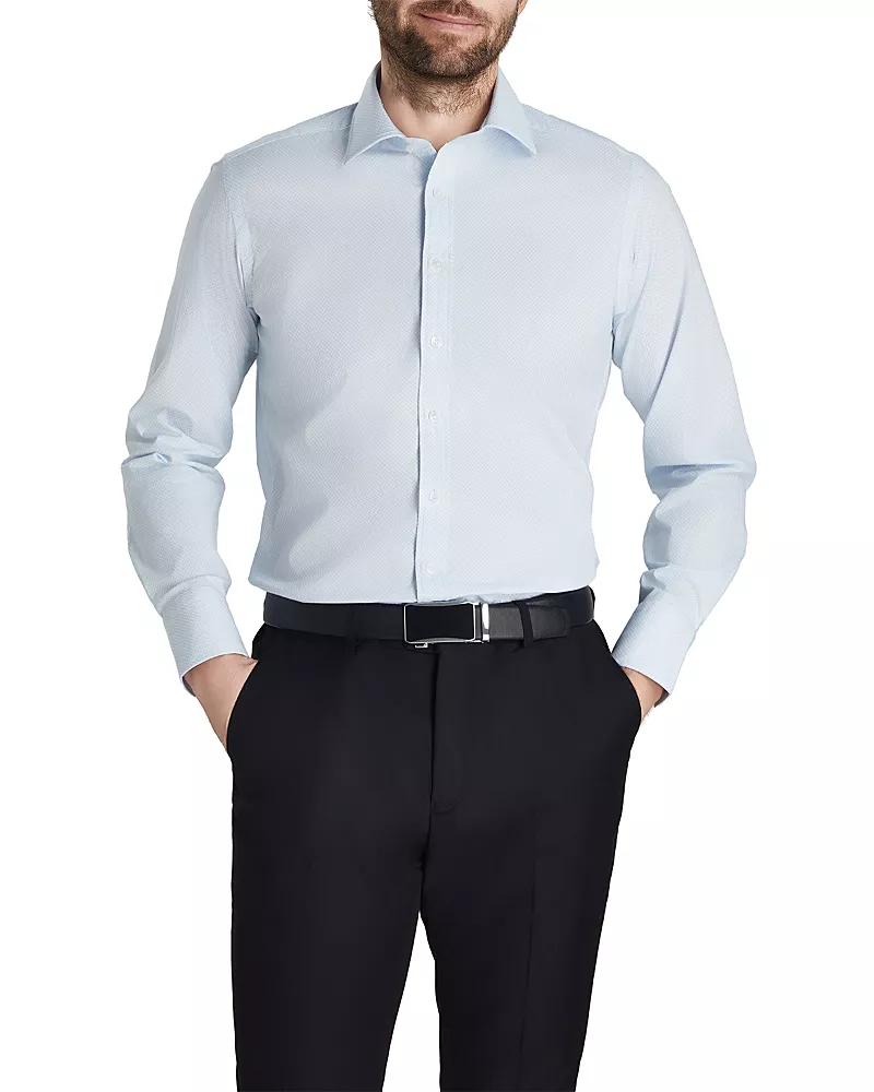 Thomas Pink Link Print Dress Shirt