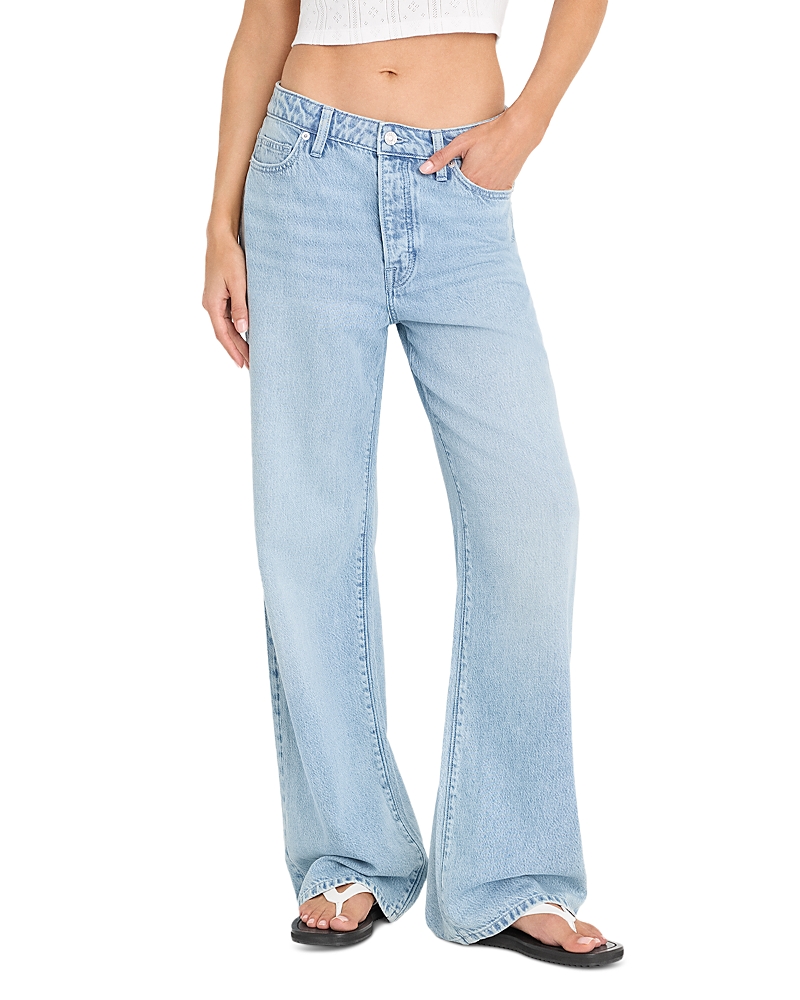 Good American Weightless High Rise Wide Leg Jeans in Indigo1250