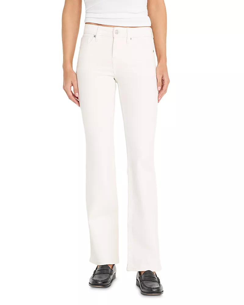 Good American Good Low Rise Bootcut Jeans in White001