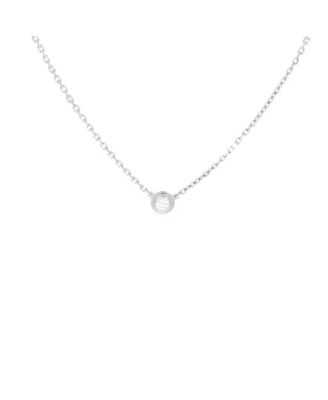  XS Cartier D'Amour Pendant Necklace 18K White Gold and Diamond, 16"