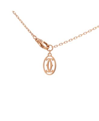  Small Cartier D'Amour Pendant Necklace 18K Rose Gold with Diamond, 16"