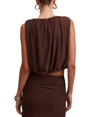  Women's Sutton Sleeveless Bubble Top