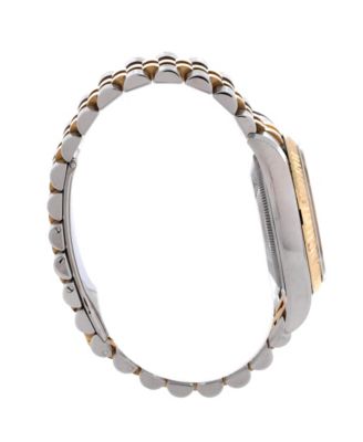  Oyster Perpetual Datejust Automatic Watch in Stainless Steel and Gold with Diamond Markers 36mm