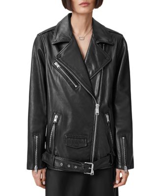 Billie Leather Oversized Biker Jacket