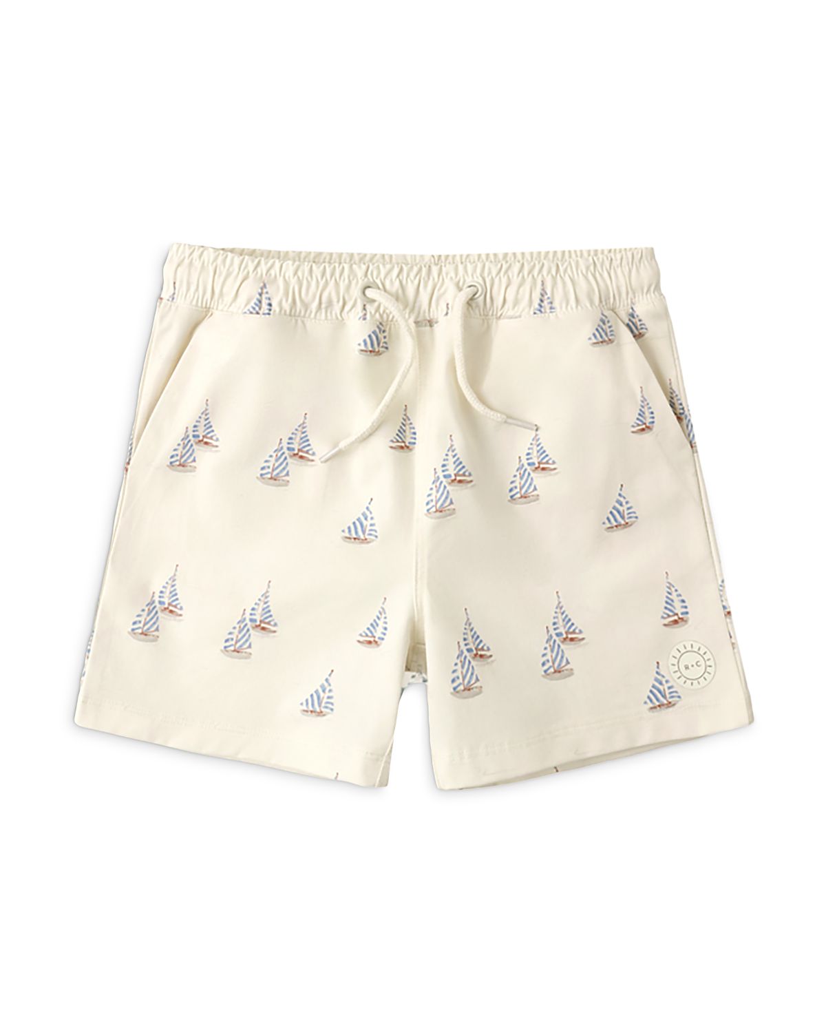 Rylee + Cru Boys' Mace Sailboat Print Board Shorts - Little Kid