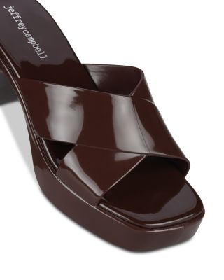 Women's Bubblegum Jelly Platform High Heel Slide Sandals