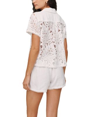 Short Sleeve Contrast Button Down Shirt