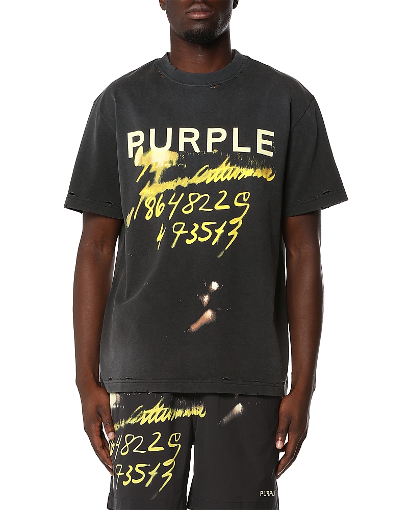 Purple Brand Crewneck Logo T-Shirt