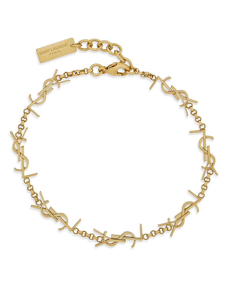 Saint Laurent Cassandre Multi-Charm Bracelet