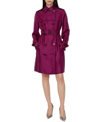 Long Silk Foxfield Trench Coat
