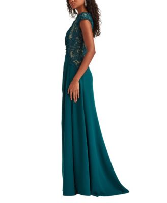  Johari Embroidered Illusion Gown