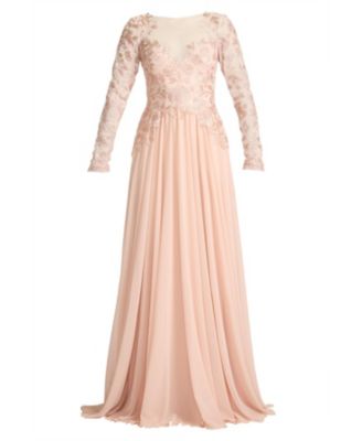  Lendon Embroidered Tulle Gown