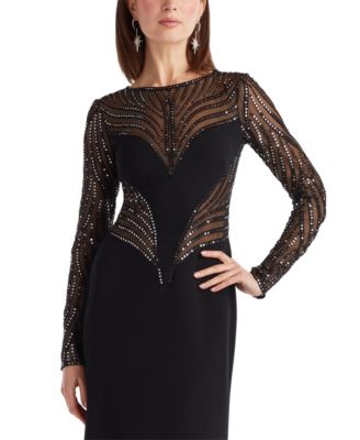  Duin Sequin Hourglass Embroidered Gown