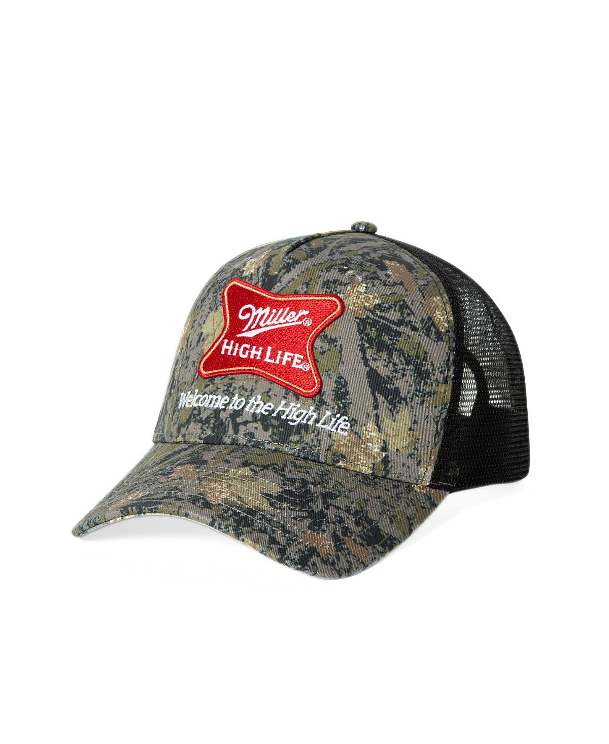 Junk Food Clothing Miller High Life Camo Trucker Hat